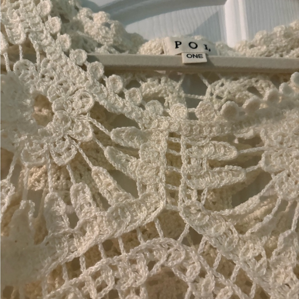 NWOT never worn 2 OSFM crotchet POL tops - Picture 9 of 14